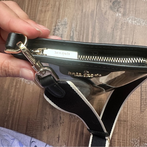 Kate Spade Transparent Crossbody with Black Trim - Picture 6 of 6